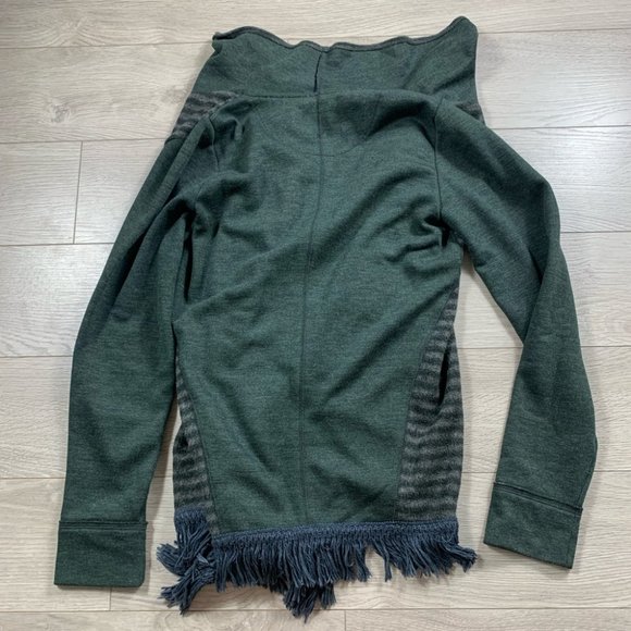 Anthropologie SATURDAY SUNDAY Elise Blanket Open Striped Cardigan Sweater - Picture 3 of 9